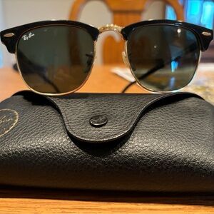 RayBan clubmaster sunglasses with case